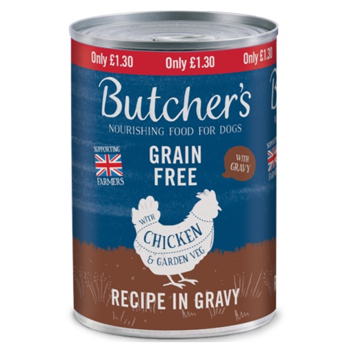 Butchers_Chicken_In_Gravy_Dog_Food_Tin_PM_1.30p_12x400g_Case_of_12.jpeg